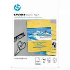 obrázek produktu HP Enhanced Business Glossy Laser Photo Paper, CG965A, foto papír, lesklý, bílý, A4, 150 g/m2, 150 ks, laserový,oboustranný tisk