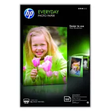 obrázek produktu HP Everyday Photo Paper, Glossy, CR757A, foto papír, lesklý, bílý, 10x15cm, 4x6\", 200 g/m2, 100 ks, inkoustový