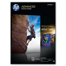 obrázek produktu HP Advanced Glossy Photo Paper, Q5456A, foto papír, lesklý, zdokonalený typ bílý, A4, 250 g/m2, 25 ks, inkoustový