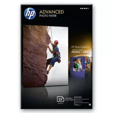 obrázek produktu HP Advanced Glossy Photo Paper, Q8691A, foto papír, bez okrajů typ lesklý, zdokonalený typ bílý, 10x15cm, 4x6\", 250 g/m2, 25 ks, i