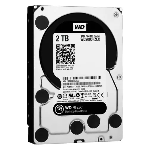 obrázek produktu Western Digital interní pevný disk, WD Black, 3.5", SATA III/SATA II, 2TB, 2000GB, WD2003FZEX