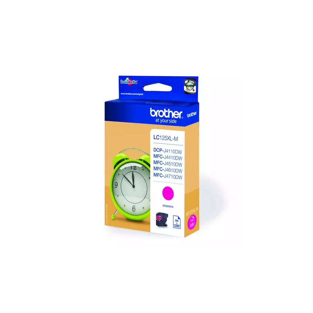 Obrázek produktu Brother originální ink LC-125XLM, magenta, 1200str.
