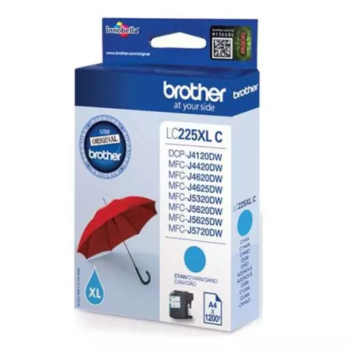 obrázek produktu Brother originální ink LC-225XLC, cyan, 1200str.