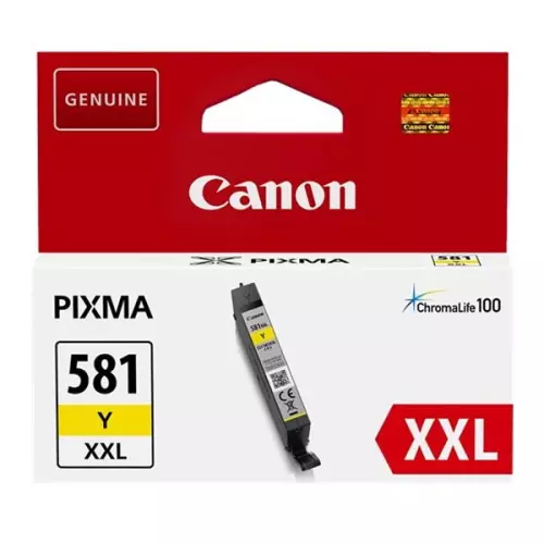 obrázek produktu Canon originální ink CLI-581 XXL Y, 1997C001, yellow, 11.7ml, very high capacity, -