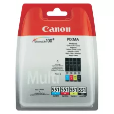 obrázek produktu Canon originální ink CLI-551, 6509B009, 6509B009, CMYK, blistr, 4x7ml, DOPRODEJ