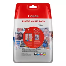 obrázek produktu Canon originální ink CLI-571 CMYK, 0386C006, CMYK, + 50x PP-201