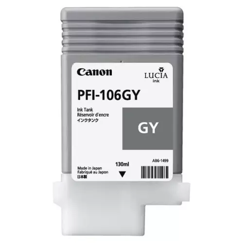 obrázek produktu Canon originální ink PFI-106 GY, 6630B001, grey, 130ml, DOPRODEJ
