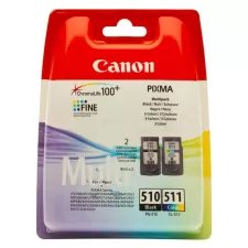 obrázek produktu Canon originální ink PG-510/CL-511, 2970B010, black/color, blistr, 220, 245str., 9ml, 2-pack