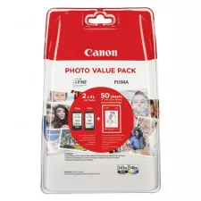 obrázek produktu Canon originální ink PG-545 XL/CL-546 XL + 50x GP-501, 8286B006, black/color, high capacity, Promo pack, DOPRODEJ