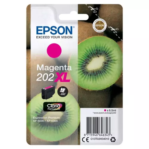 obrázek produktu Epson originální ink C13T02H34010, 202 XL, magenta, 8.5ml