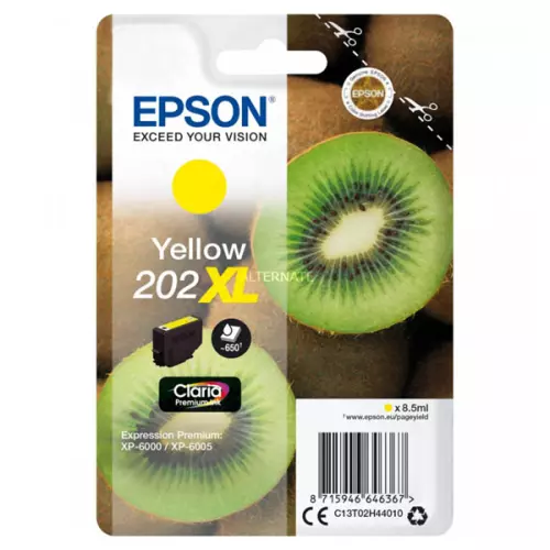 obrázek produktu Epson originální ink C13T02H44010, 202 XL, yellow, 8.5ml