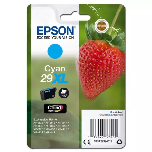 obrázek produktu Epson originální ink C13T29924012, T29XL, cyan, 6,4ml