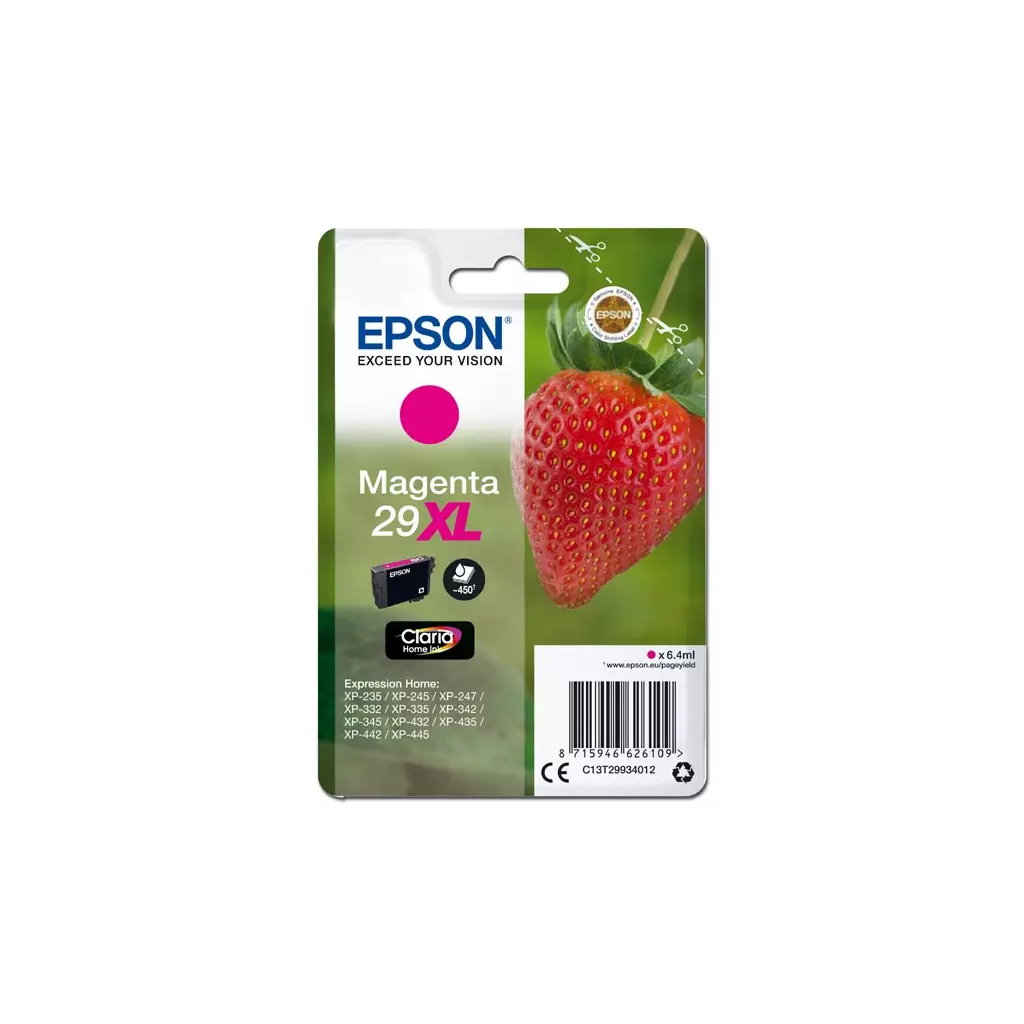 Obrázek produktu Epson originální ink C13T29934012, T29XL, magenta, 6,4ml