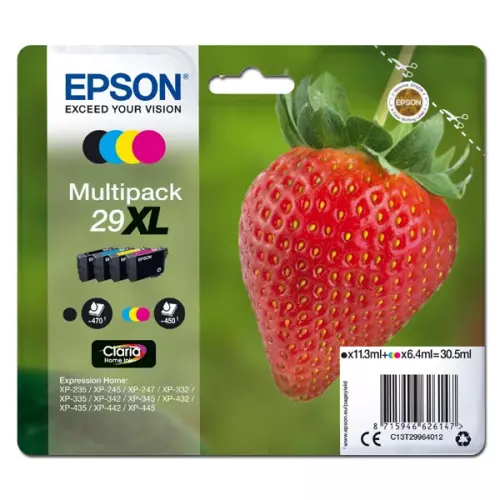 obrázek produktu Epson originální ink C13T29964012, T29XL, CMYK, 11,3/3x6,4ml