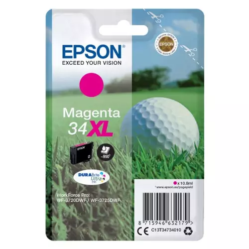 obrázek produktu Epson originální ink C13T34734010, T347340, 34XL, magenta, 10.8ml