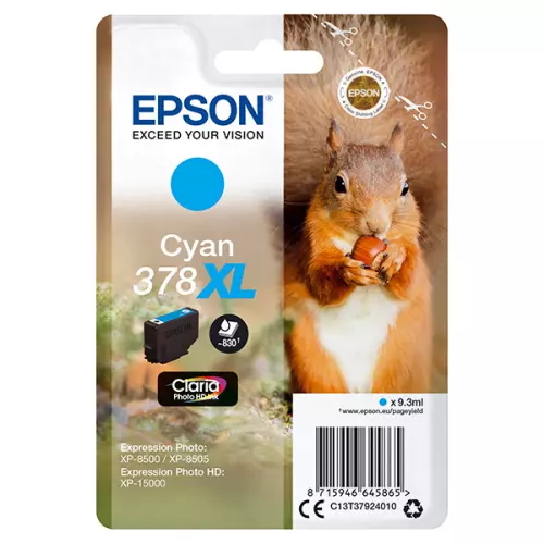 obrázek produktu Epson originální ink C13T37924010, 378XL, cyan, 9,3ml