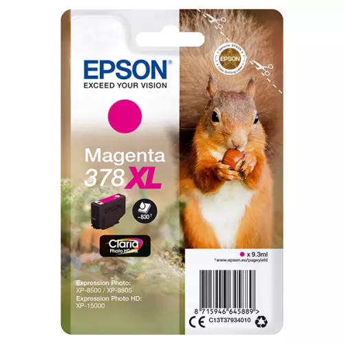 obrázek produktu Epson originální ink C13T37934010, 378XL, magenta, 9,3ml
