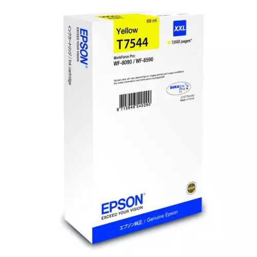obrázek produktu Epson originální ink C13T754440, T7544, XXL, yellow, 69ml