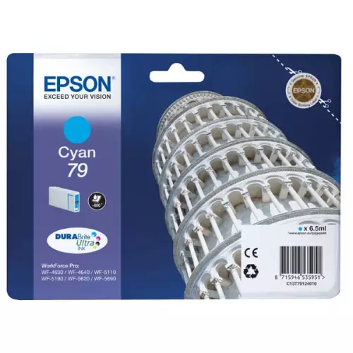 obrázek produktu Epson originální ink C13T79124010, 79, L, cyan, 800str., 7ml, 1ks