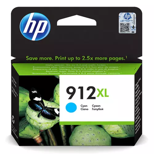 obrázek produktu HP originální ink 3YL81AE, HP 912XL, high capacity, cyan, 825str.