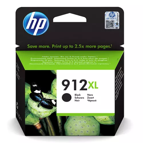 obrázek produktu HP originální ink 3YL84AE, HP 912XL, high capacity, black, 825str.
