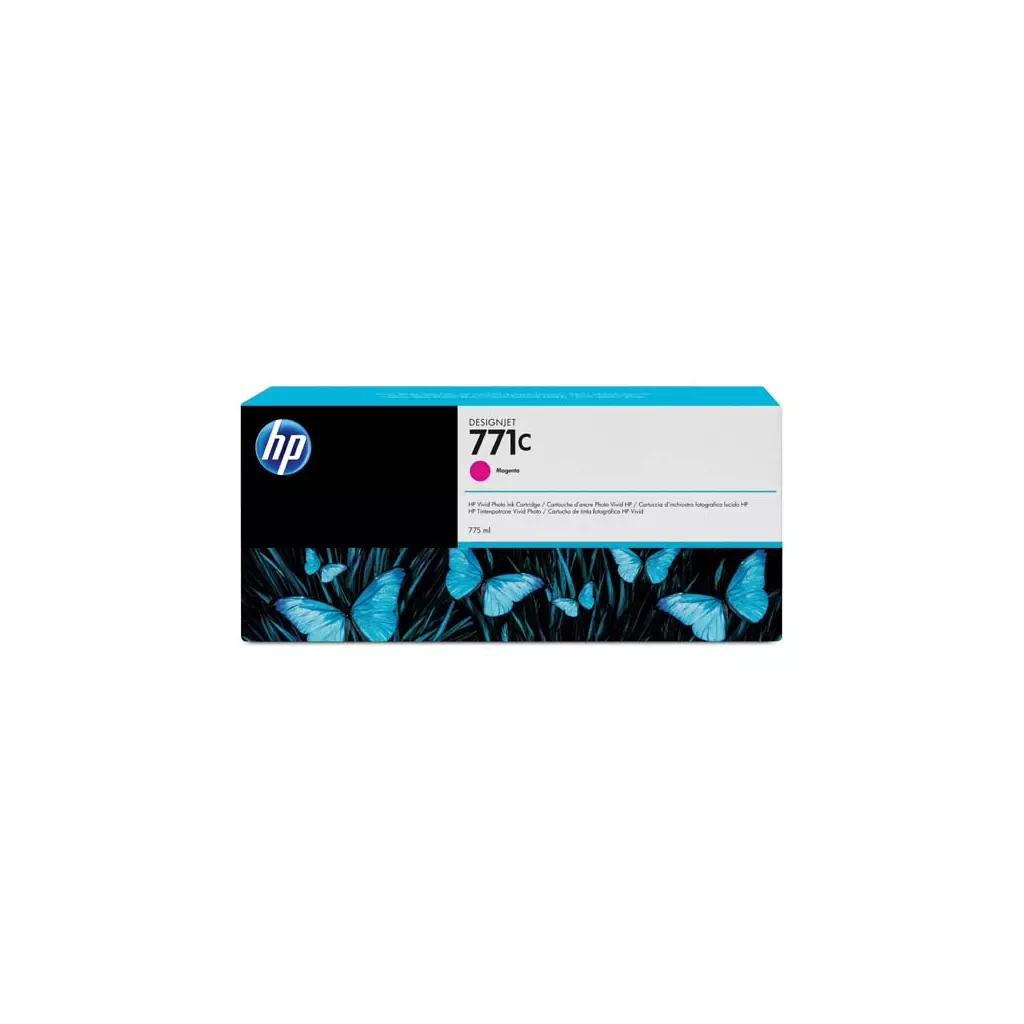 Obrázek produktu HP originální ink B6Y09A, HP 771C, magenta, 775ml