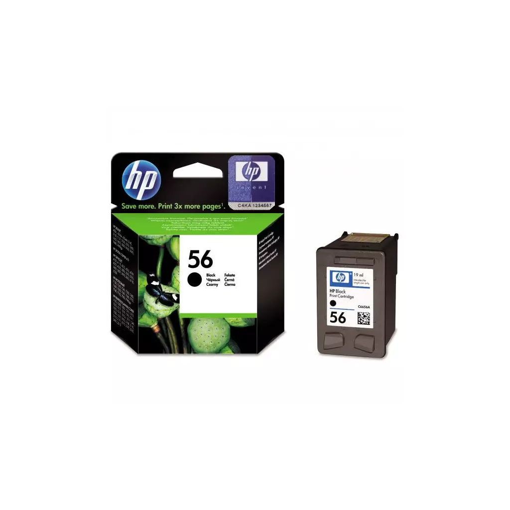 Obrázek produktu HP originální ink C6656AE, HP 56, black, 520str., 19ml