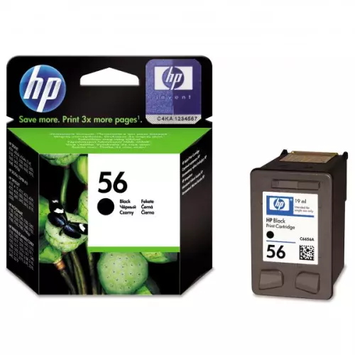 obrázek produktu HP originální ink C6656AE, HP 56, black, 520str., 19ml