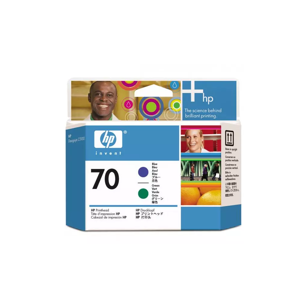 Obrázek produktu HP originální tisková hlava C9408A, HP 70, blue/green