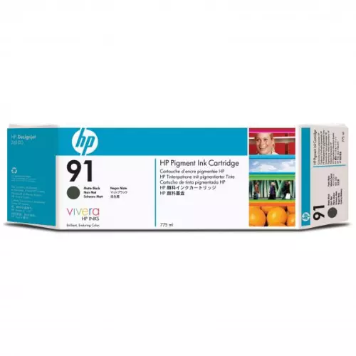 obrázek produktu HP originální ink C9464A, HP 91, matte black, 775ml