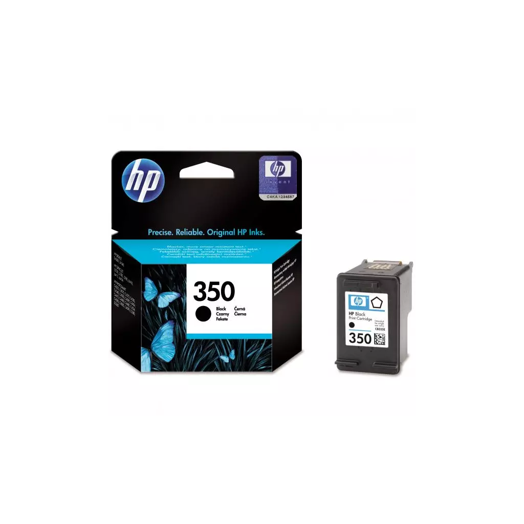 Obrázek produktu HP originální ink CB335EE, HP 350, black, 4,5ml