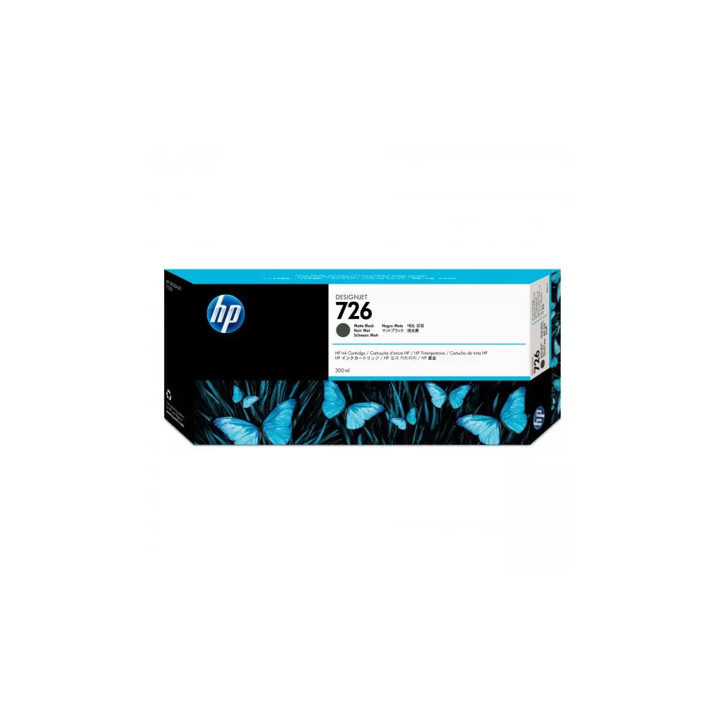 Obrázek produktu HP originální ink CH575A, HP 726, matte black, 300ml