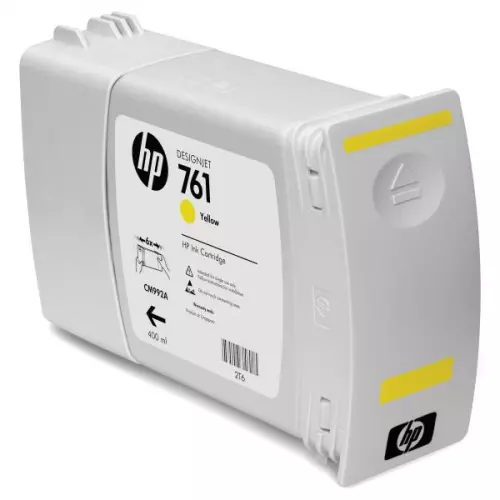 obrázek produktu HP originální ink CM992A, HP 761, yellow, 400ml
