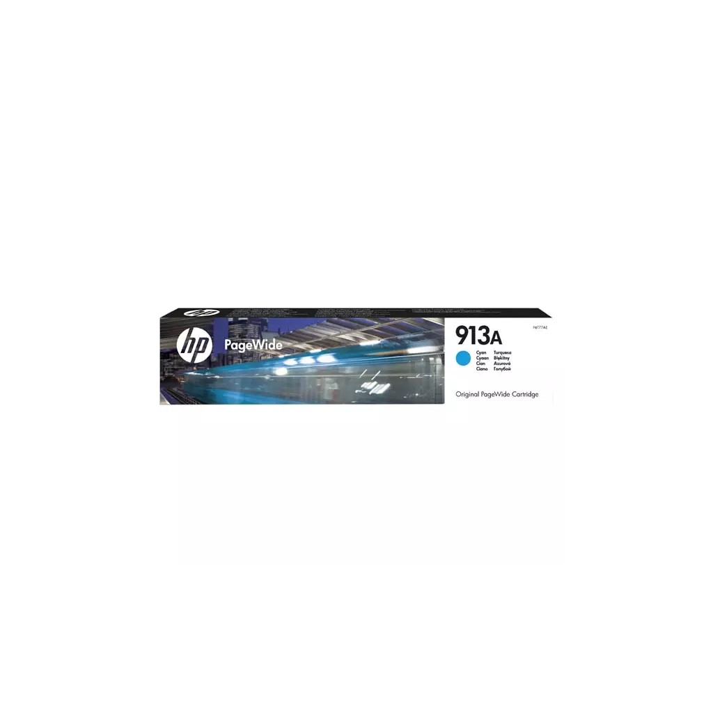 Obrázek produktu HP originální ink F6T77AE, HP 913A, cyan, 3000str., 37ml, high capacity