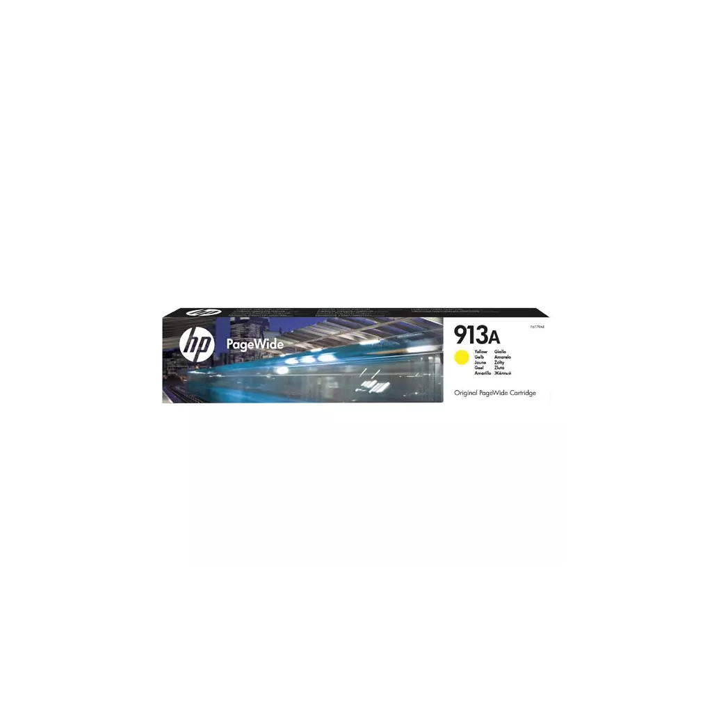 Obrázek produktu HP originální ink F6T79AE, HP 913A, yellow, 3000str., 37.5ml
