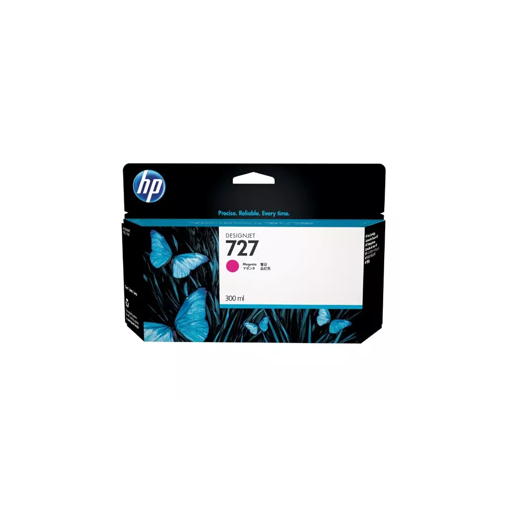 Obrázek produktu HP originální ink F9J77A, HP 727, magenta, 300ml