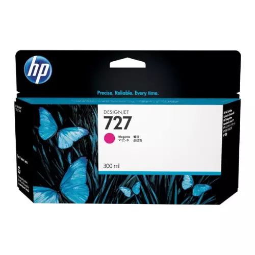 obrázek produktu HP originální ink F9J77A, HP 727, magenta, 300ml