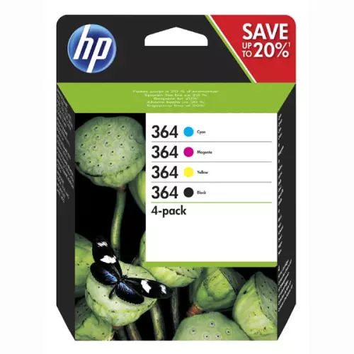 obrázek produktu HP originální ink N9J73AE, HP 364 Combo pack, CMYK, blistr, 4-pack + paper
