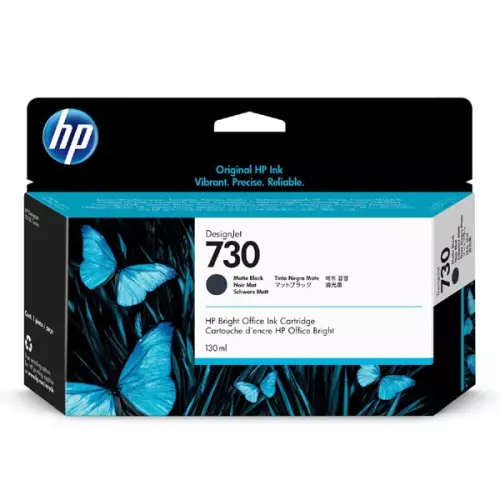 obrázek produktu HP originální ink P2V65A, HP 730, matte black, 130ml