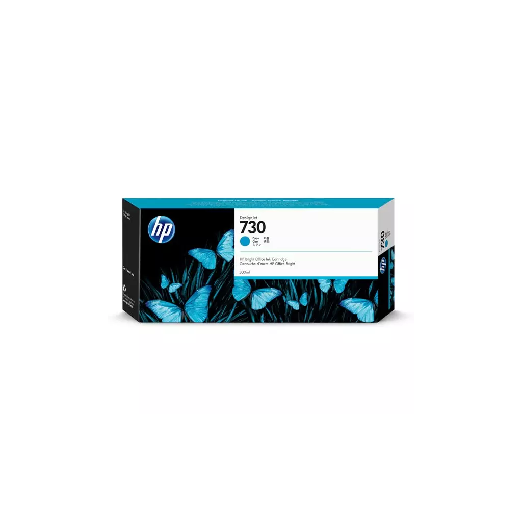 Obrázek produktu HP originální ink P2V68A, HP 730, cyan, 300ml