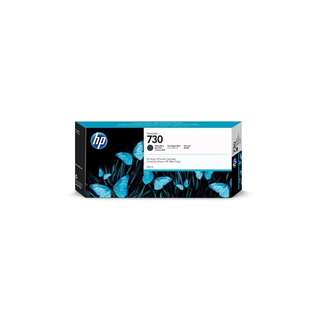 Obrázek produktu HP originální ink P2V71A, HP 730, matte black, 300ml