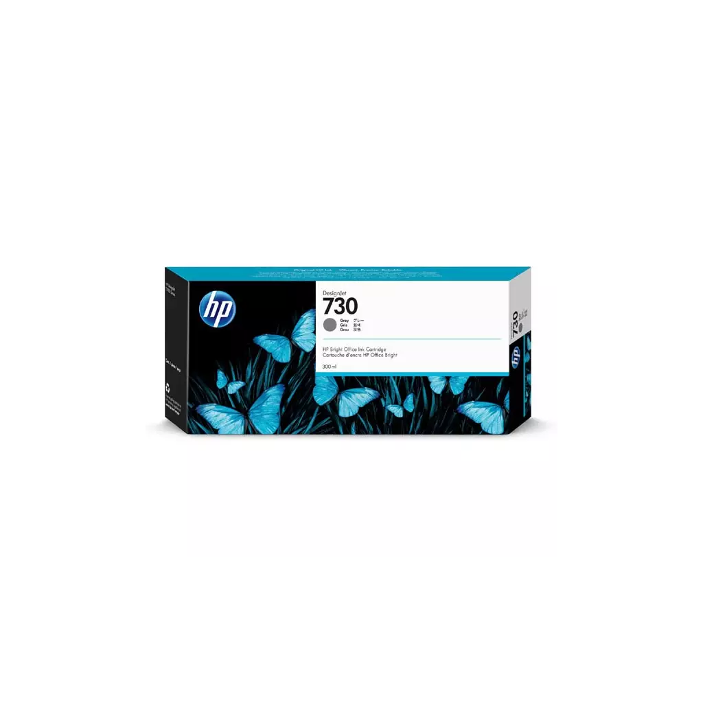 Obrázek produktu HP originální ink P2V72A, HP 730, gray, 300ml