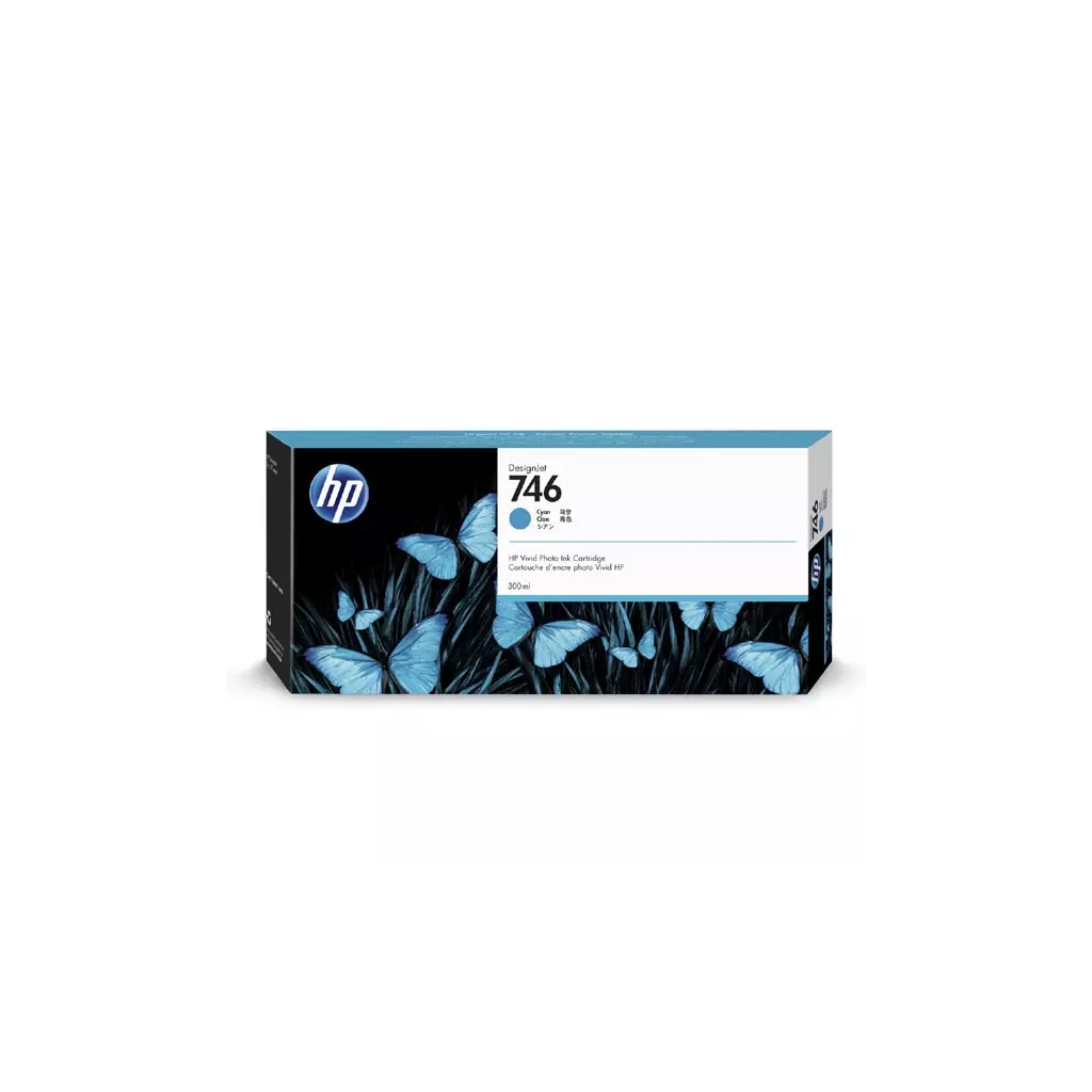 Obrázek produktu HP originální ink P2V80A, HP 746, cyan, 300ml
