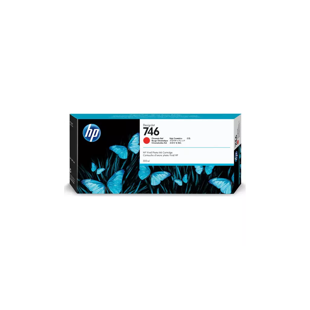 Obrázek produktu HP originální ink P2V81A, HP 746, chromatic red, 300ml