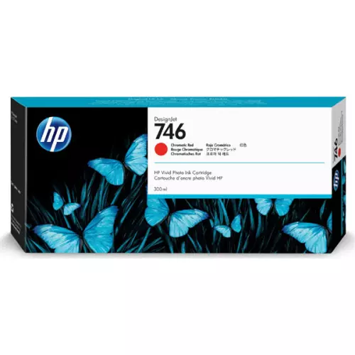 obrázek produktu HP originální ink P2V81A, HP 746, chromatic red, 300ml