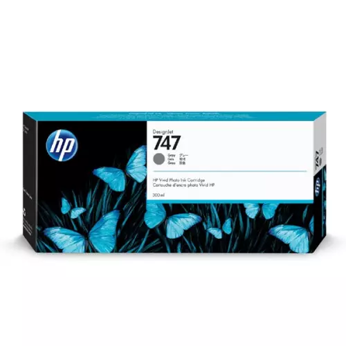 obrázek produktu HP originální ink P2V86A, HP 747, gray, 300ml