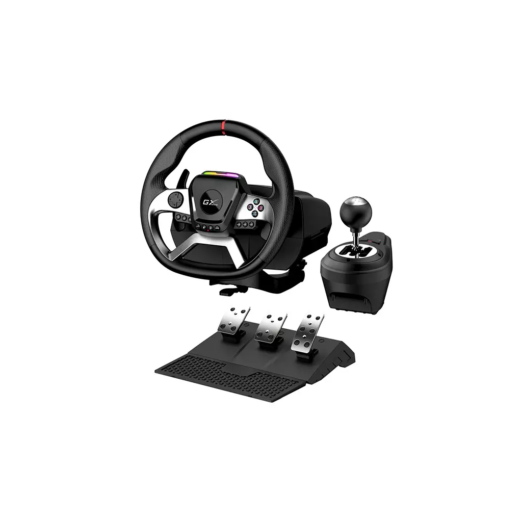 Obrázek produktu Volant Genius GX Gaming SpeedMaster X5 FF, volant s pedály a řadící pákou, USB-C, černý, PC, PS4, XBOX One