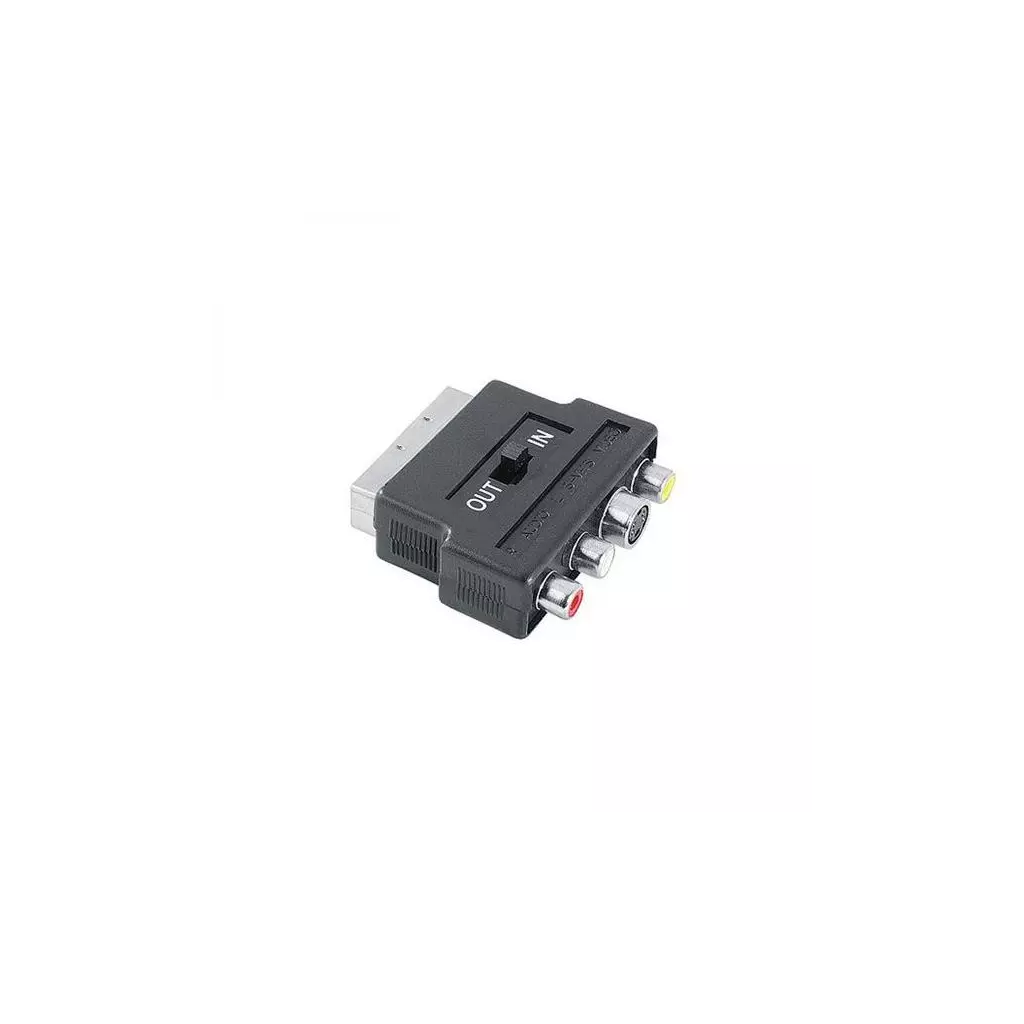 Obrázek produktu Video adaptér, SCART samec - 3x CINCH samice + S-V