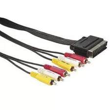 obrázek produktu Video kabel SCART samec - 6x CINCH samec, 1.5m, černý