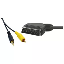 obrázek produktu Video kabel SCART samec - CINCH samec + Jack (3.5mm) samec, 5m, černý